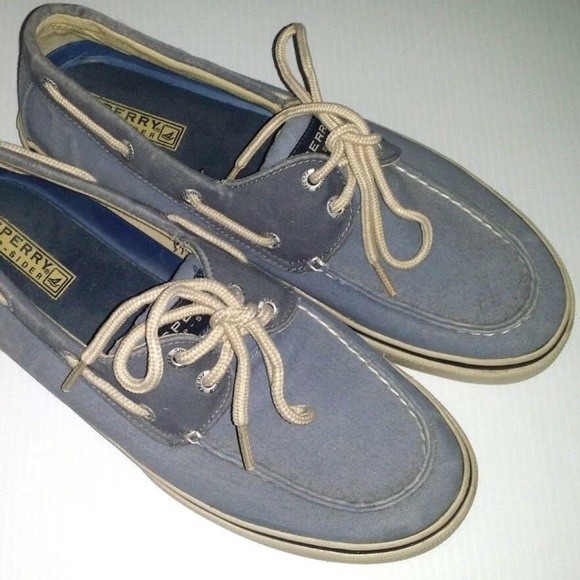 sperry topsiders men's canvas boat shoes
